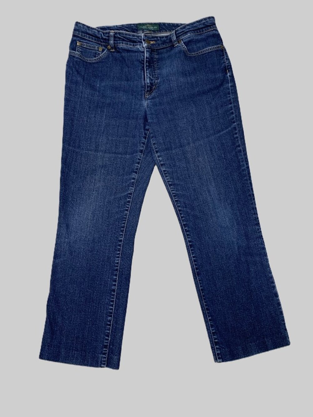 Ralph Lauren Jeans Women Blue Heritage Stretchy Straight Leg Size 12